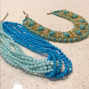 Anthropologie and boutique statement necklace!